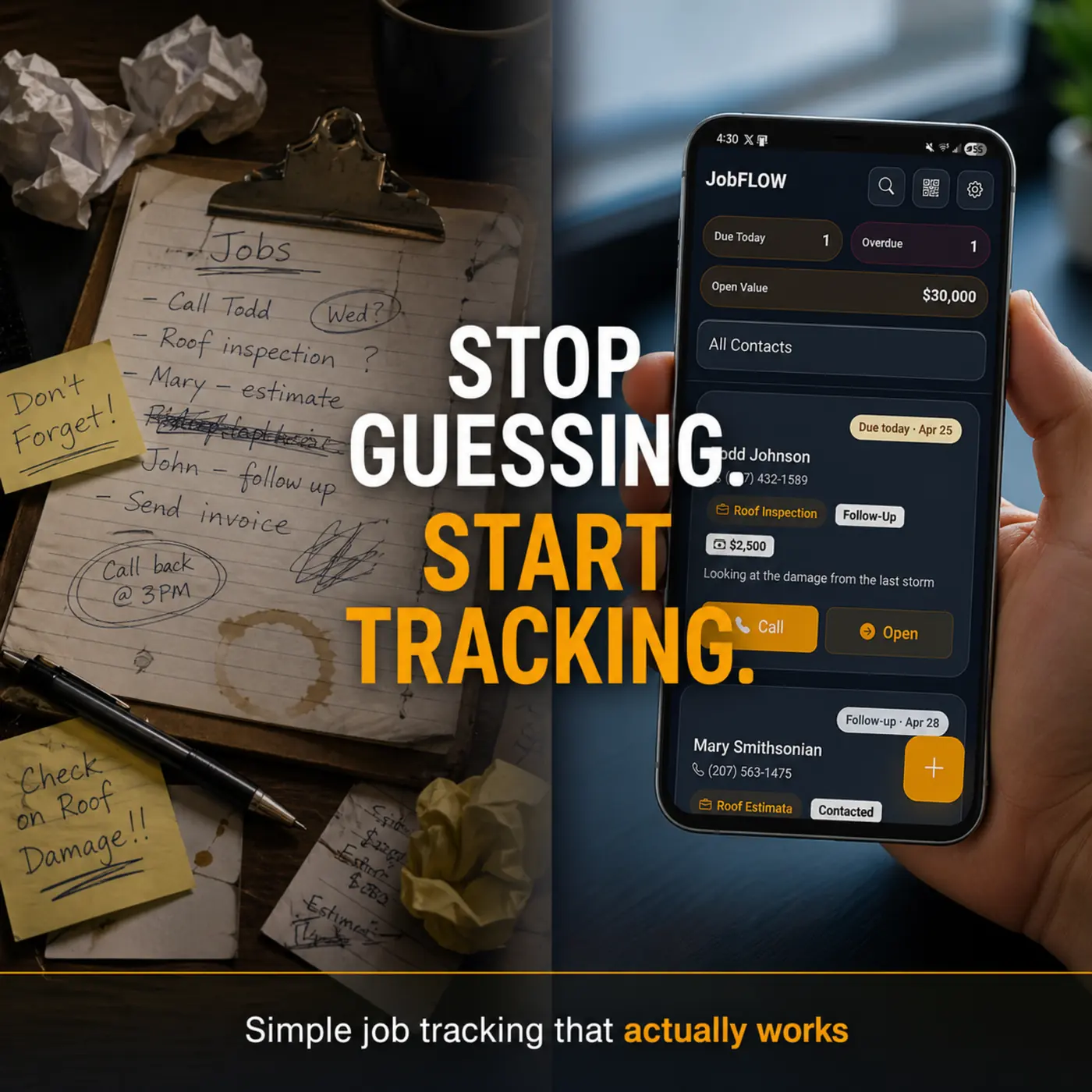 Stop guessing start tracking with JobFlow